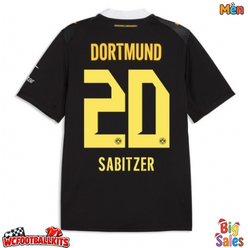 Borussia Dortmund Marcel Sabitzer #20 Replica Away Stadium Shirt 2026-27 Short Sleeve